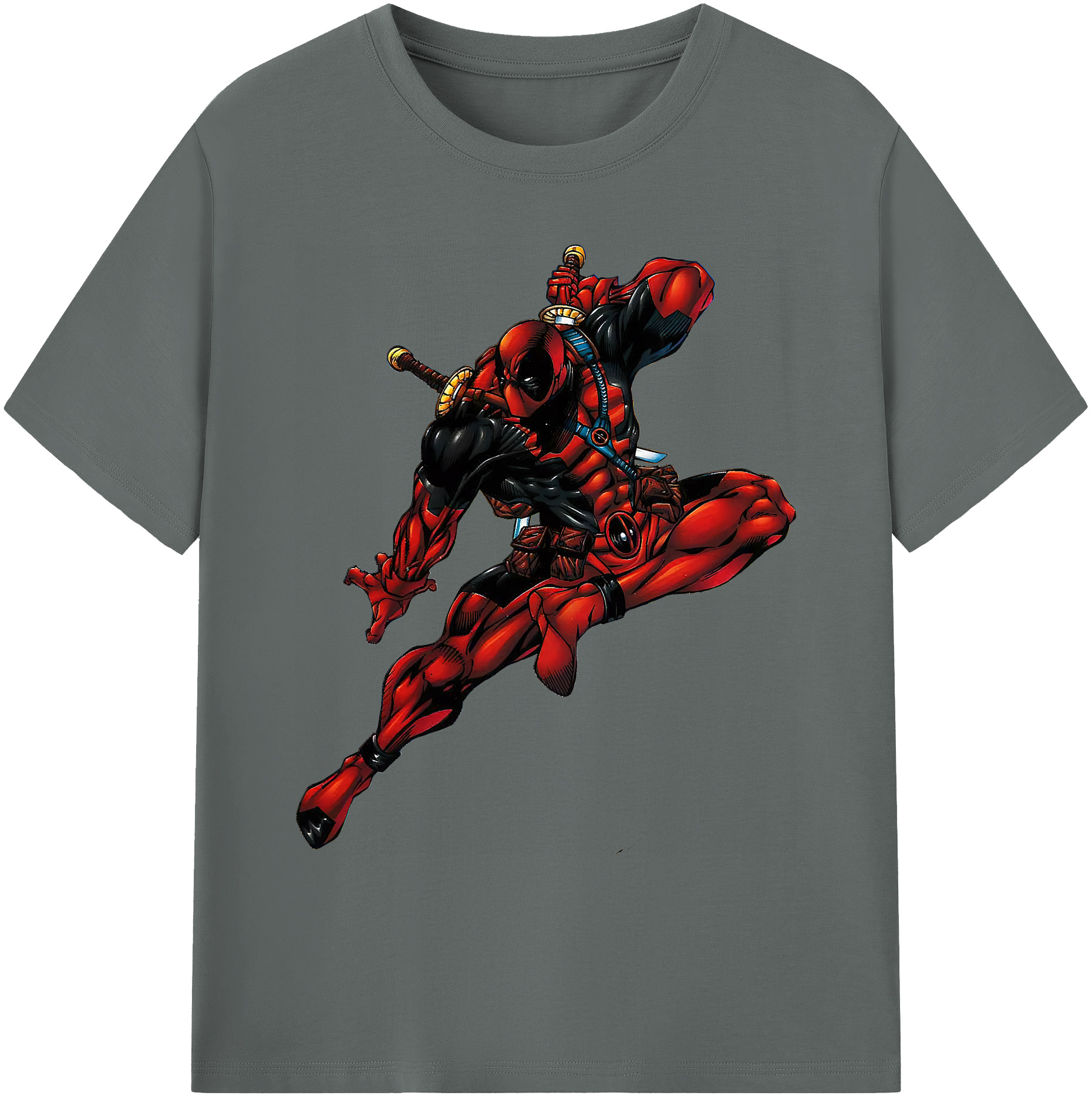 （画像用） Deadpool デッドプール 綿100％ メンズ半袖Tシャツ｜肌触りやわらか＆通気性
